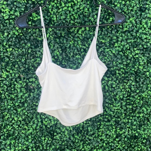 White cowl neck crop, never been worn - Picture 2 of 2